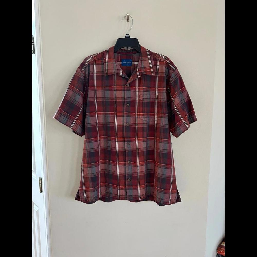 Tommy Bahama Silk‎ Button Down Shirt Large